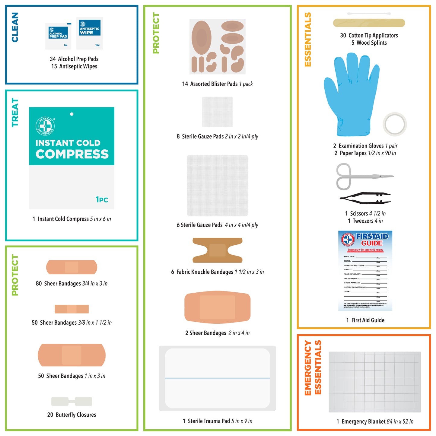 All-Purpose First Aid - 330 pieces