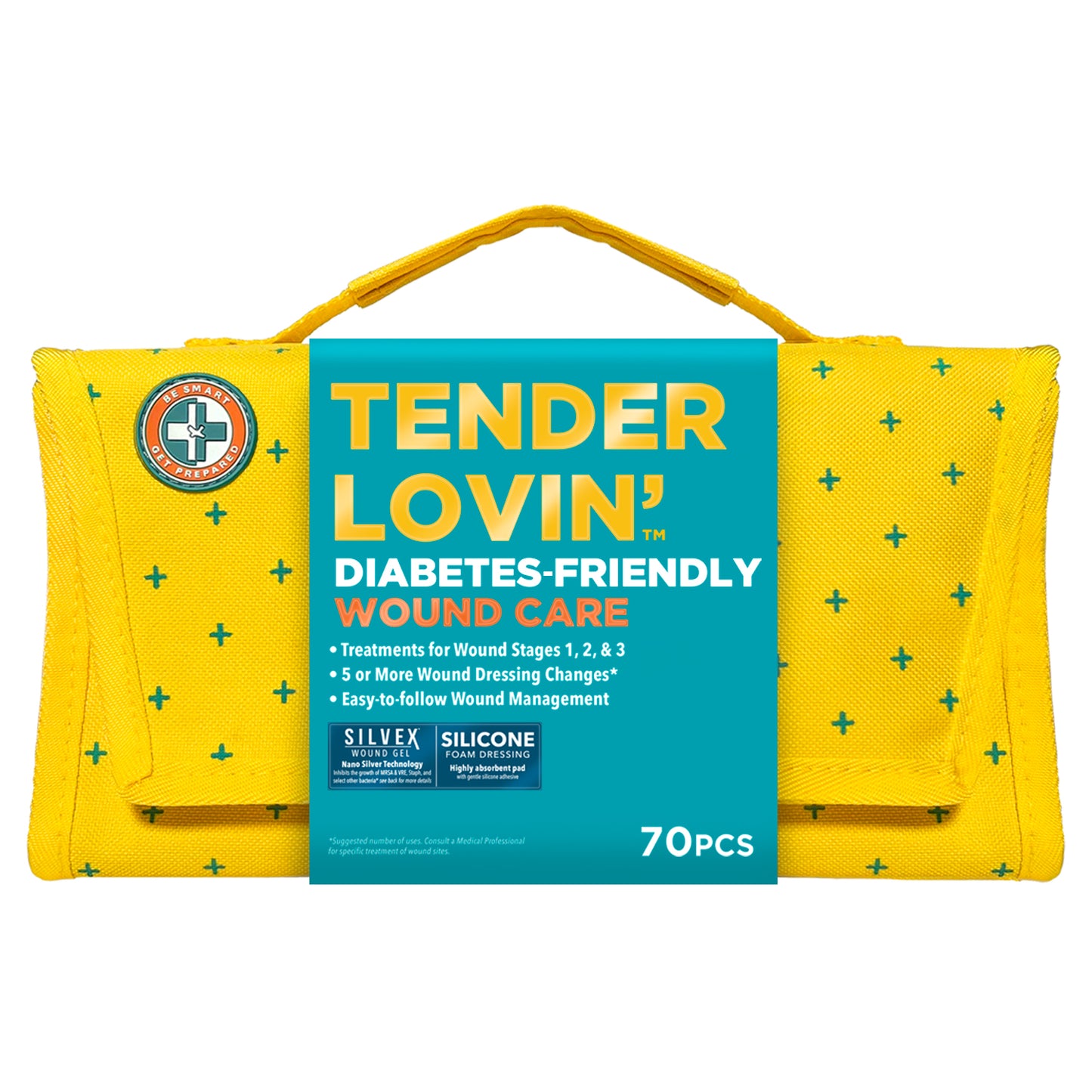 Tender Lovin’ Diabetes-Friendly Wound Care First Aid Kit – 70 pieces