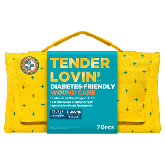 Tender Lovin’ Diabetes-Friendly Wound Care First Aid Kit – 70 pieces