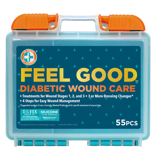Feel Good Diabetes-Friendly Wound Care Kit - 55 pieces