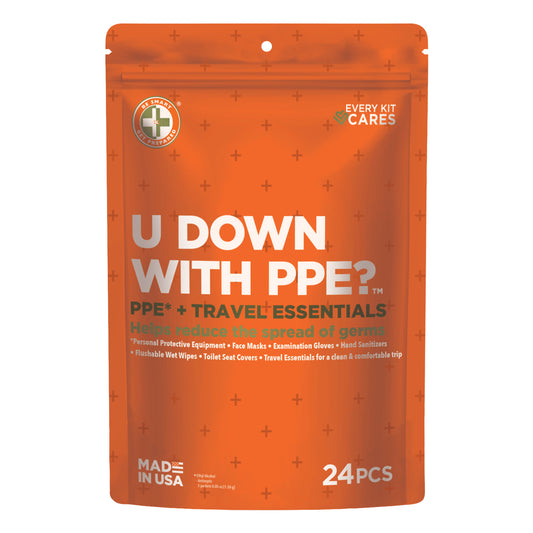 U Down With PPE? – PPE & Travel Essentials – 24 pieces
