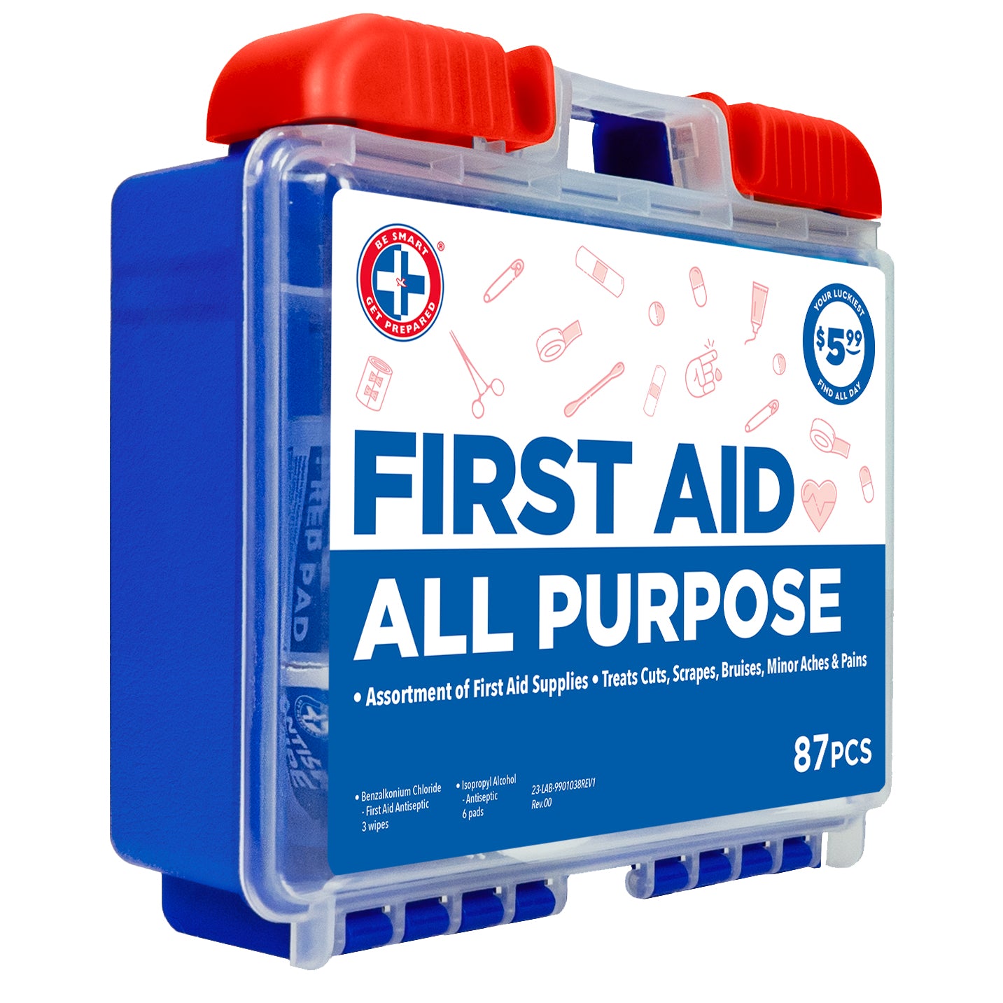 All Purpose First Aid - 87 pieces